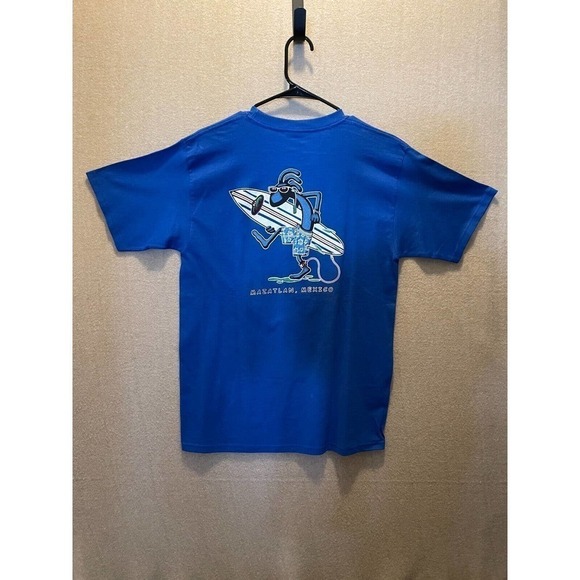 Yazbek Shirt Men's Medium Blue Mazatlan, Mexico - Picture 7 of 12